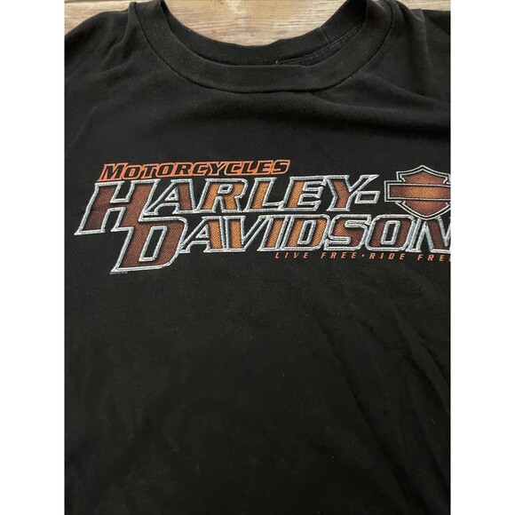 Vintage 90s Harley Davidson Las Vegas Shirt XL Live Free Ride Free USA - Picture 2 of 9